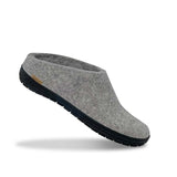 glerups Slip-on with natural rubber sole - black Slip-on with rubber sole Grey