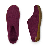 glerups Slip-on with natural rubber sole - honey Slip-on with rubber sole Cranberry