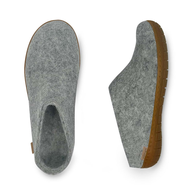 glerups Slip-on with natural rubber sole - honey Slip-on with rubber sole Grey
